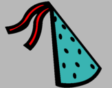 Dibujo Sombrero de cumpleaños pintado por eronco
