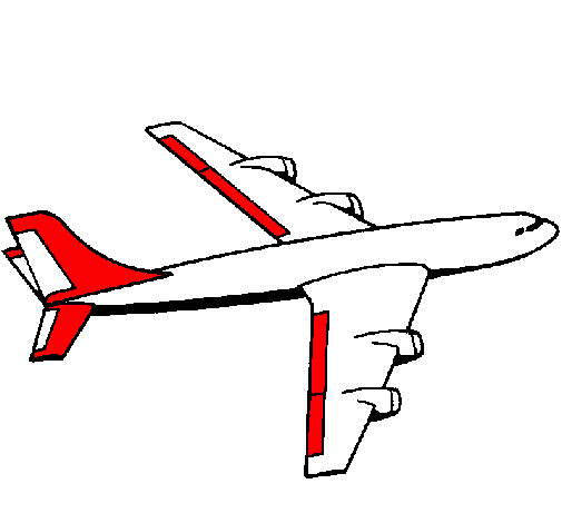 Dibujo Avión pintado por RELC