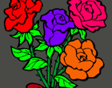 Dibujo Ramo de rosas pintado por Andrea_San