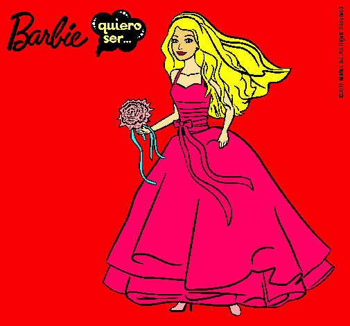 Barbie vestida de novia