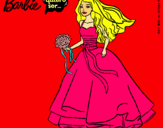 Dibujo Barbie vestida de novia pintado por vhgnuiweg