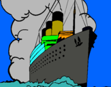 Dibujo Barco de vapor pintado por sandrilona