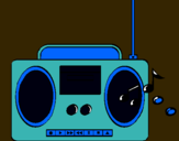 Dibujo Radio cassette 2 pintado por rOsInA