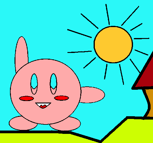 Kirby en un día soleado