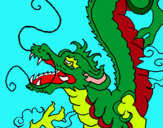 Dibujo Dragón japonés pintado por sandy16