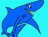 Dibujo Tiburón alegre pintado por urielzaid