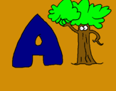 Dibujo Árbol pintado por arbolaaaaaaa