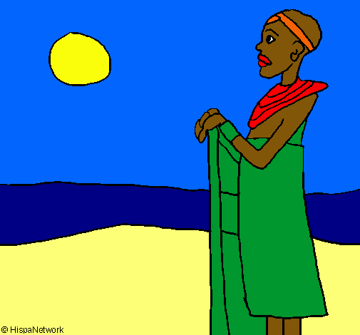Dibujo Massai pintado por james122