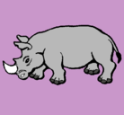 Dibujo Rinoceronte pintado por ana8888