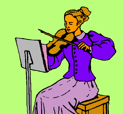 Dama violinista