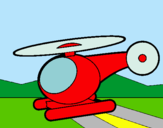 Dibujo Helicóptero pequeño pintado por fligui