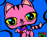 Dibujo Gatito Littlest Pet Shop pintado por PEPITAYO5