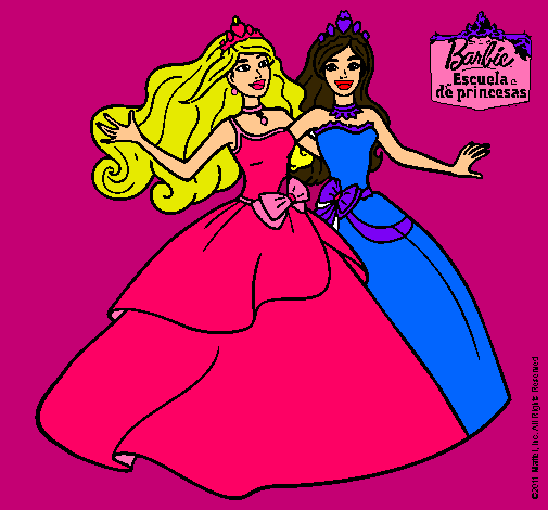 Barbie y su amiga súper felices