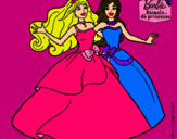 Dibujo Barbie y su amiga súper felices pintado por ddddsssddddd