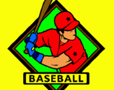 Dibujo Logo de béisbol pintado por boxer