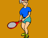 Dibujo Chica tenista pintado por Yoelini