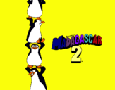 Dibujo Madagascar 2 Pingüinos pintado por chonita