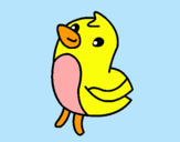 Dibujo Dibu el pollito pintado por  koddddddddd