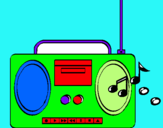 Dibujo Radio cassette 2 pintado por atvcx
