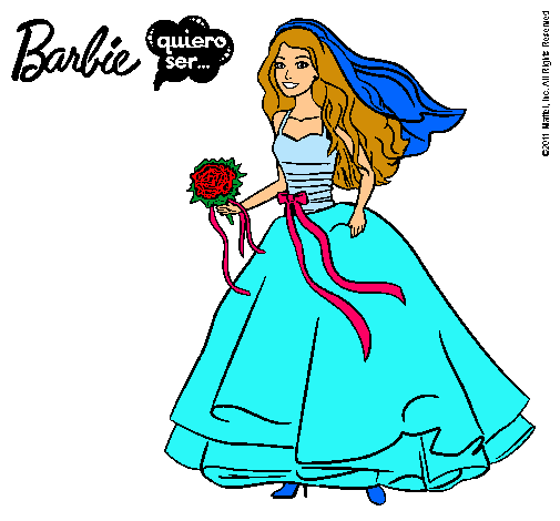 Barbie vestida de novia