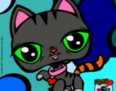 Dibujo Gatito Littlest Pet Shop pintado por Yoelini