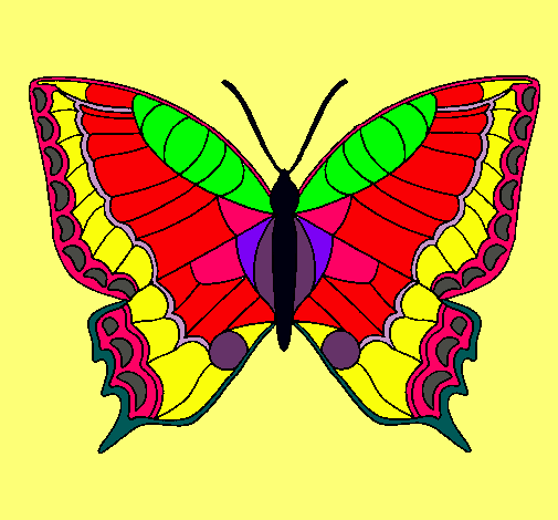 Dibujo Mariposa pintado por hpna