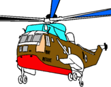 Dibujo Helicóptero al rescate pintado por dffgghh