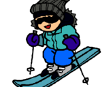 Dibujo Niño esquiando pintado por erika1472583