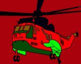 Dibujo Helicóptero al rescate pintado por marco2