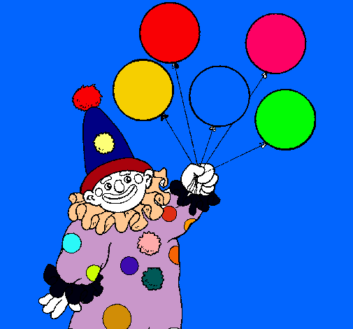 Payaso con globos