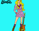 Dibujo Barbie rockera pintado por gmhm