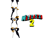 Dibujo Madagascar 2 Pingüinos pintado por IMAD