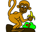 Dibujo Mono pintado por martao