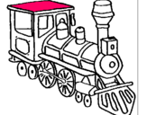 Dibujo Tren pintado por ggvggf