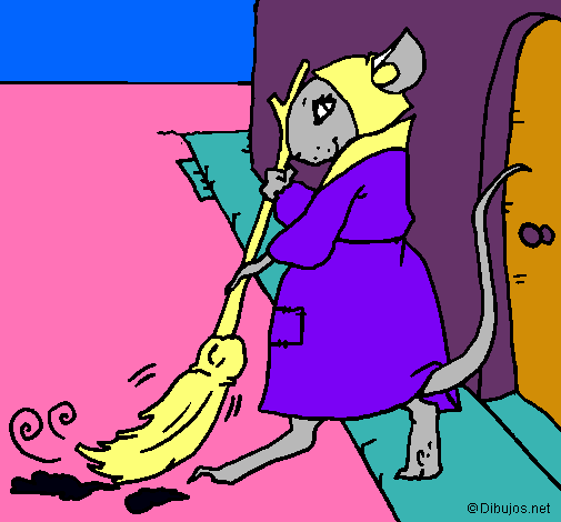 Dibujo La ratita presumida 1 pintado por teverde