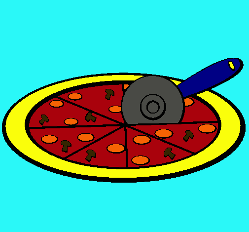 Dibujo Pizza pintado por grgrecigre