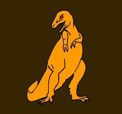 Dibujo Tiranosaurios rex pintado por Yoelini