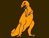 Dibujo Tiranosaurios rex pintado por Yoelini