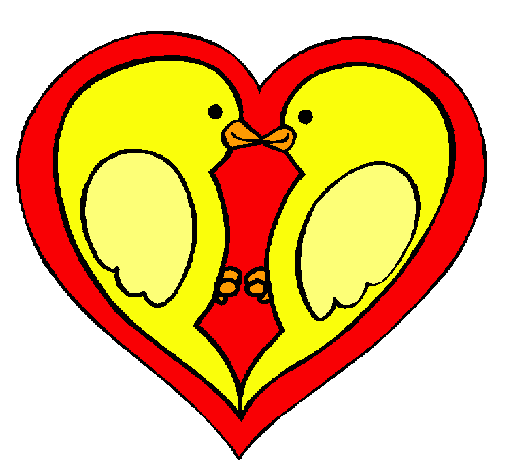Dibujo Pajaritos enamorados pintado por Fernanda11