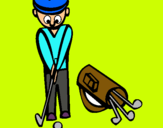 Dibujo Jugador de golf II pintado por anzolaaaaaaa