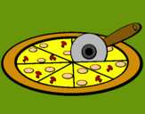 Dibujo Pizza pintado por POOMRule