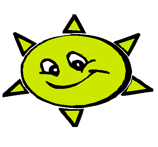 Dibujo Sol sonriente pintado por FERALB