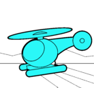 Dibujo Helicóptero pequeño pintado por fffff
