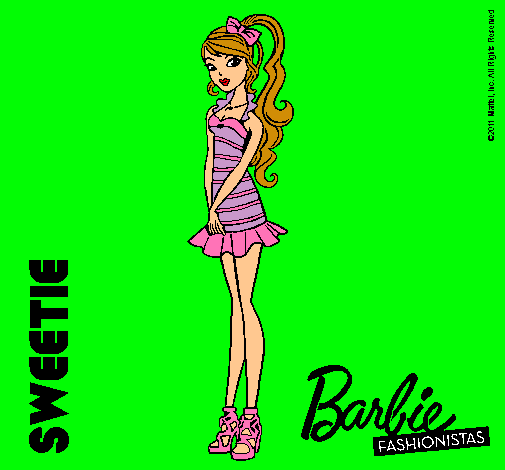 Dibujo Barbie Fashionista 6 pintado por Daliia99