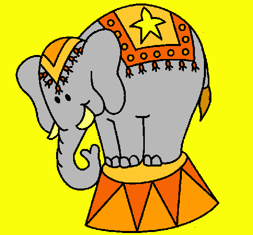 Elefante actuando
