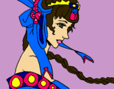 Dibujo Princesa china pintado por bet9