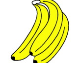 Dibujo Plátanos pintado por sacvf
