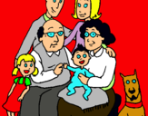 Dibujo Familia pintado por vsdvgg