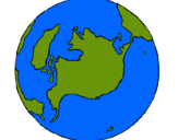 Dibujo Planeta Tierra pintado por jjssiiww