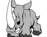Dibujo Rinoceronte II pintado por cazadorcin